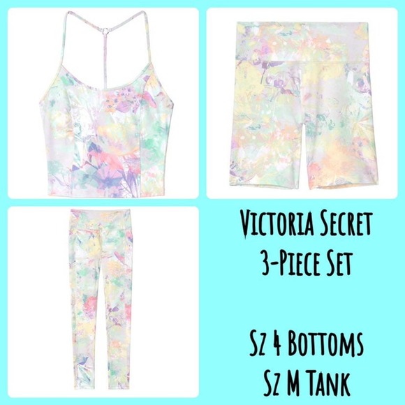 Victoria's Secret Pants - NIP Victoria Secret Rainbow Leaves Set